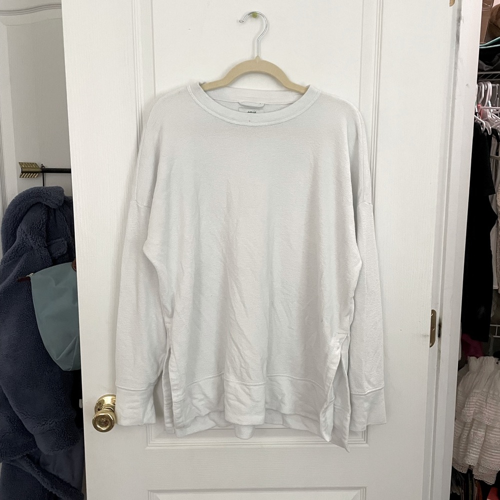 Aerie terry cloth oversized crewneck